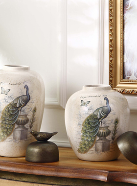 美式酒柜摆件客厅装饰品家具软装玄关摆设房间收纳家居饰品工艺品