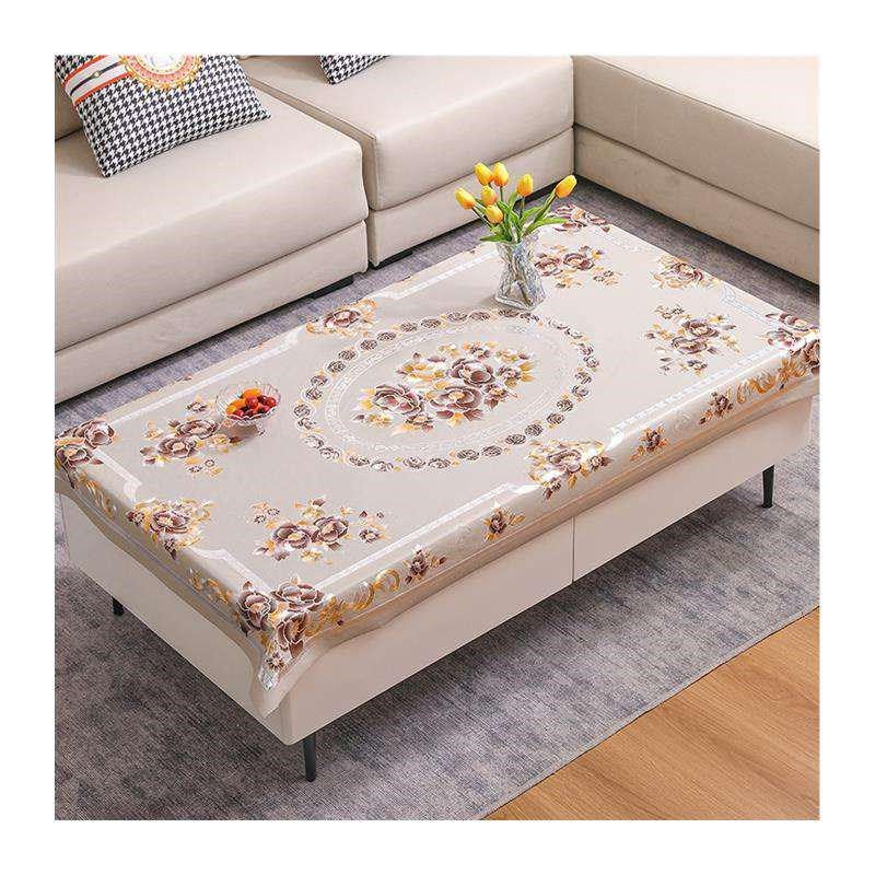 客厅茶几垫2023新款烫金餐桌布免洗防油防水防烫长方形台布家用,居家布艺,一次性防尘罩,淘宝优惠券,粉丝福利购,淘宝优惠卷