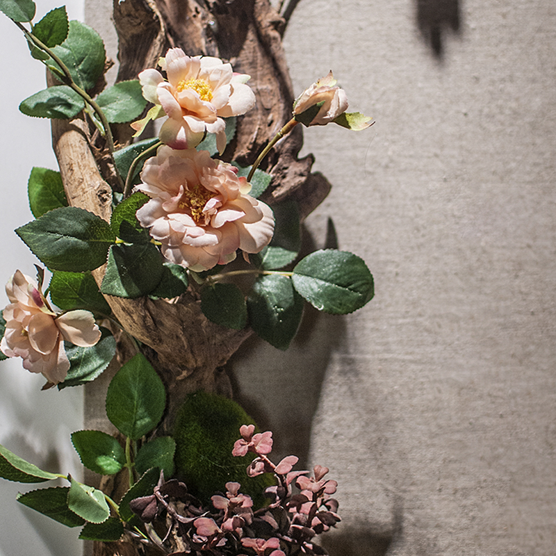 新中式客厅墙面装饰家居背景墙壁装饰样板间立体墙上装饰画挂件