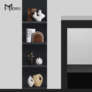 客厅餐柜摆件组合软装高级感电视柜装饰品侘寂风桌面艺术摆设品