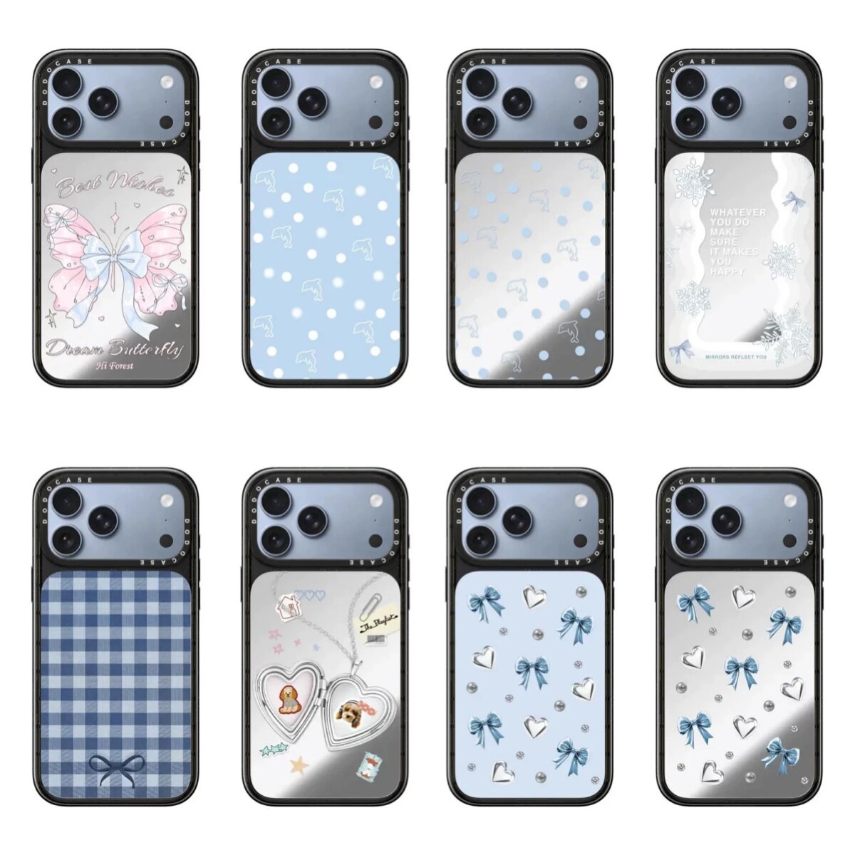 DODOCASE 梦蝶祈愿信冰川蓝苹果适用于iPhone18/17/Promax简约高级梦幻清透甜柔雅致渐变柔光防摔手机壳磁吸
