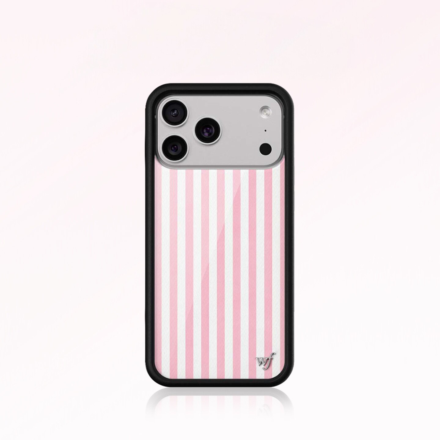 WF手机壳粉色条纹手机壳Pink Stripes适用苹果iPhone17/16/15/14/Pro/Max硬壳全包保护套防摔wf可爱少女