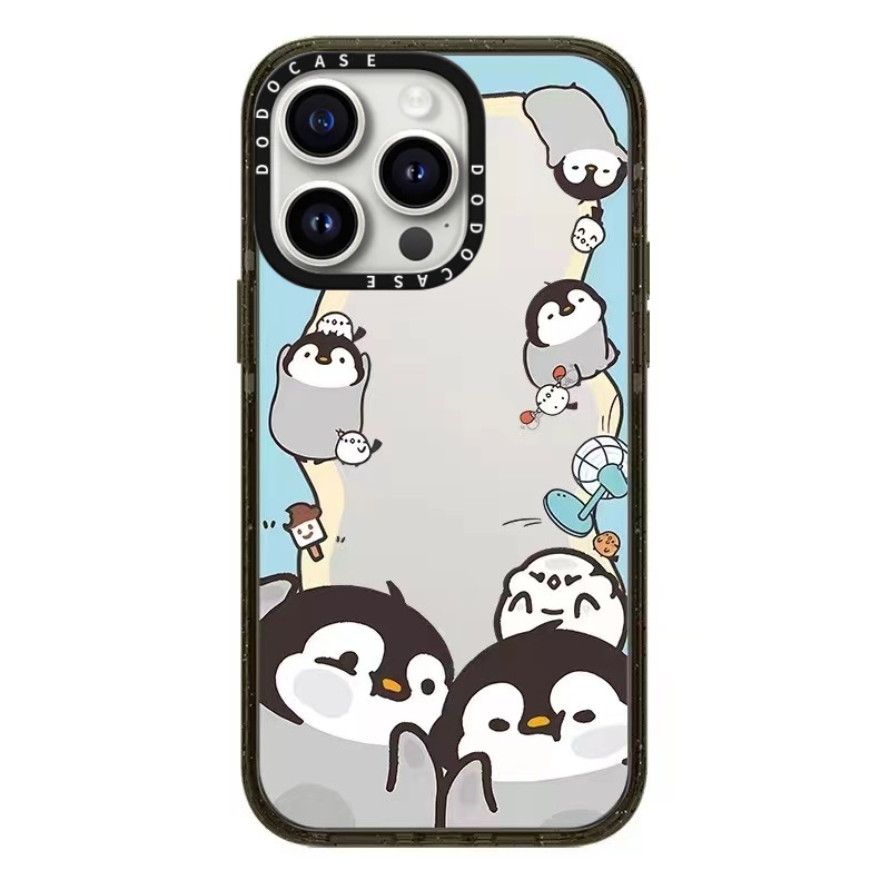 DODOCASE企鹅呆小毛 夏天17Pro适用iPhone16ProMax苹果15Pro萌宠卡通情侣可爱明星同款磁吸手机壳14防摔13硬