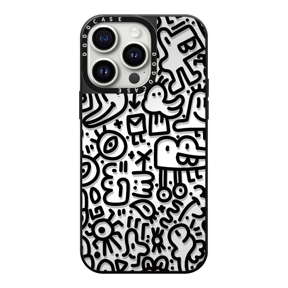 DODOCASE黑白涂鸦卡通怪兽