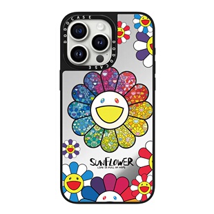 DODOCASE村上隆太阳花联名适用于iPhone17ProMax手机壳苹果16Pro艺术家明星同款可爱卡通15磁吸14/13防摔11硬