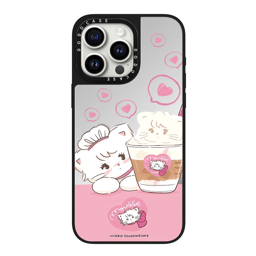 DODOCASE mikko小猫小兔苹果16Pro适用iPhone15ProMax14明星同款13pro可爱动物镜面磁吸手机壳12防摔保护plus