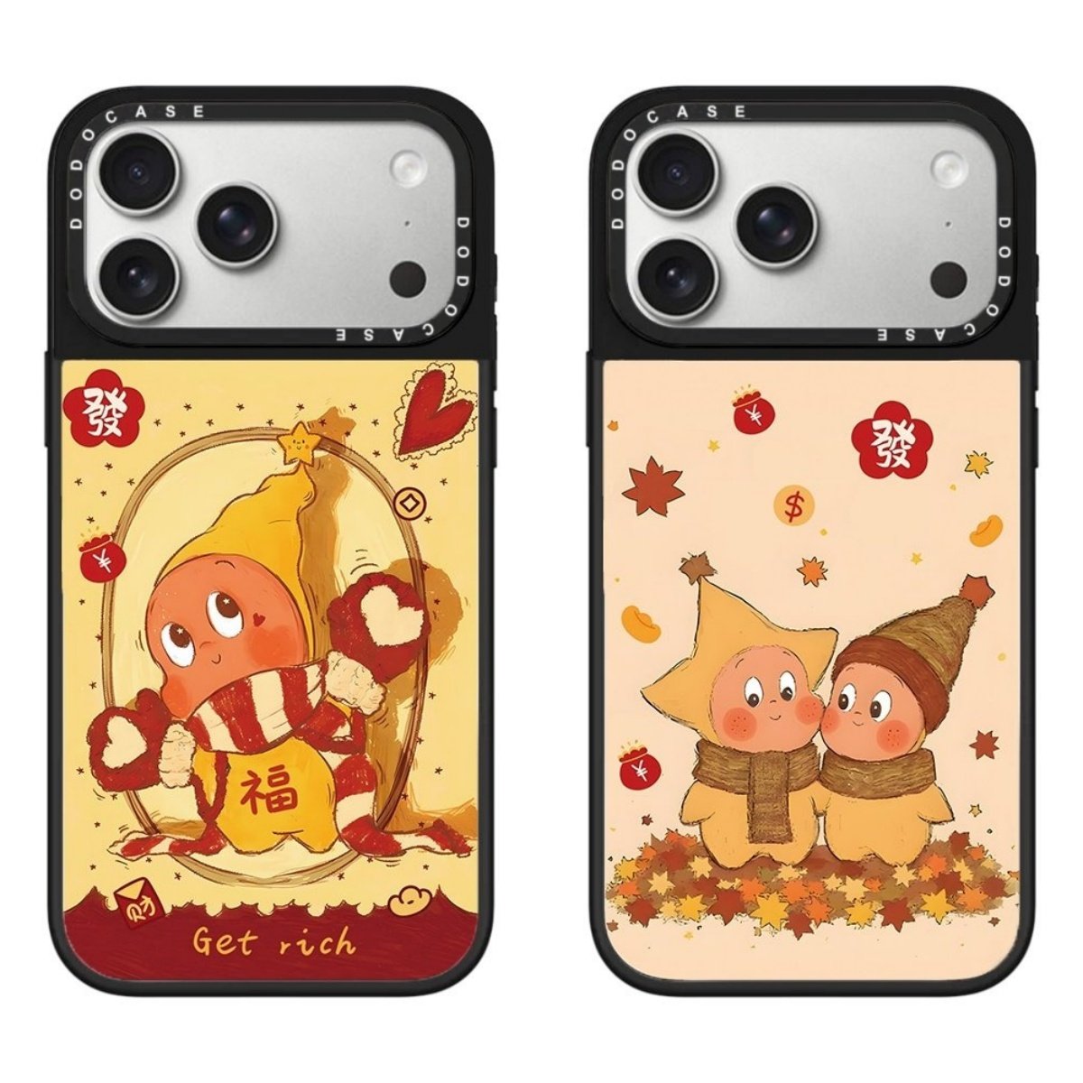 DODOCASE新年星星人苹果17Pro适用iPhone16ProMax/15plus可爱喜庆圣诞14pro暴富发财手机壳13防摔保护套12