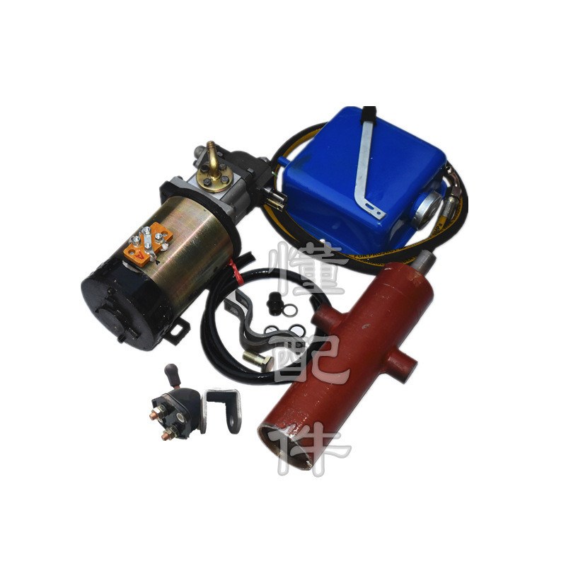 改装电动三轮车自卸翻斗48v60Cv电动机油泵液压环卫垃圾车改装