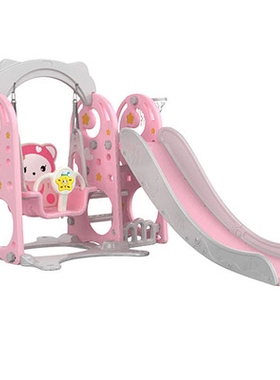 极速。儿童滑滑梯秋千室内家用宝宝1-2-8J岁小型组V合套装三合一