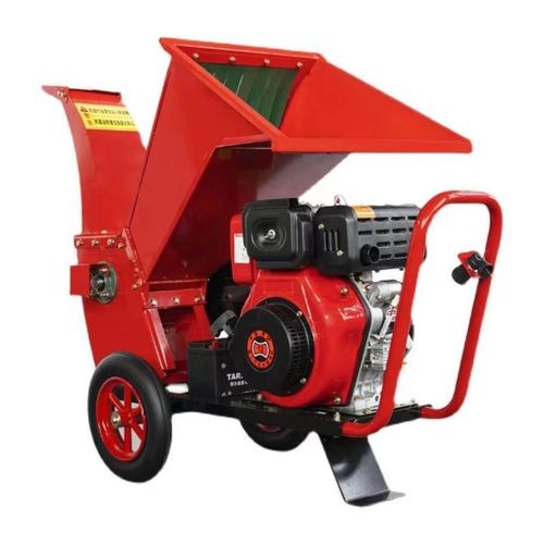 树枝粉碎机园林果园树叶枝条碎y枝机家用小型可移动秸秆木材碎木