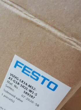 FESTO 电磁阀,VUVG-LK14-M52-AT-G18-1H2PL-W1-S 589287