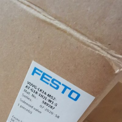 FESTO 电磁阀,VUVG-LK14-M52-AT-G18-1H2PL-W1-S 589287
