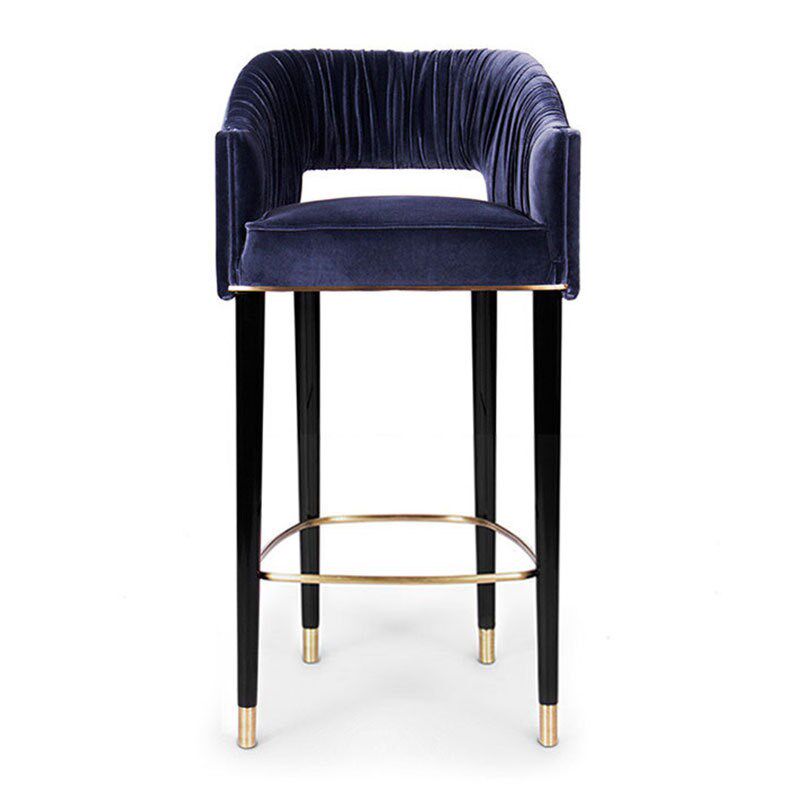 美式金属吧椅简约时尚前台高脚椅家用F餐椅欧式创意休闲酒吧凳家