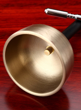 台湾纯铜引磬法器伸缩引罄博w能堂乐器引庆铜磬高档小号助念功课