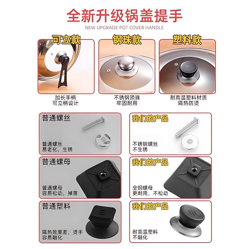 不锈钢锅盖304食品级家用炒菜子32Acm34cm通用炒锅透明玻璃2297,厨房/烹饪用具,锅盖,淘宝优惠券,粉丝福利购,淘宝优惠卷