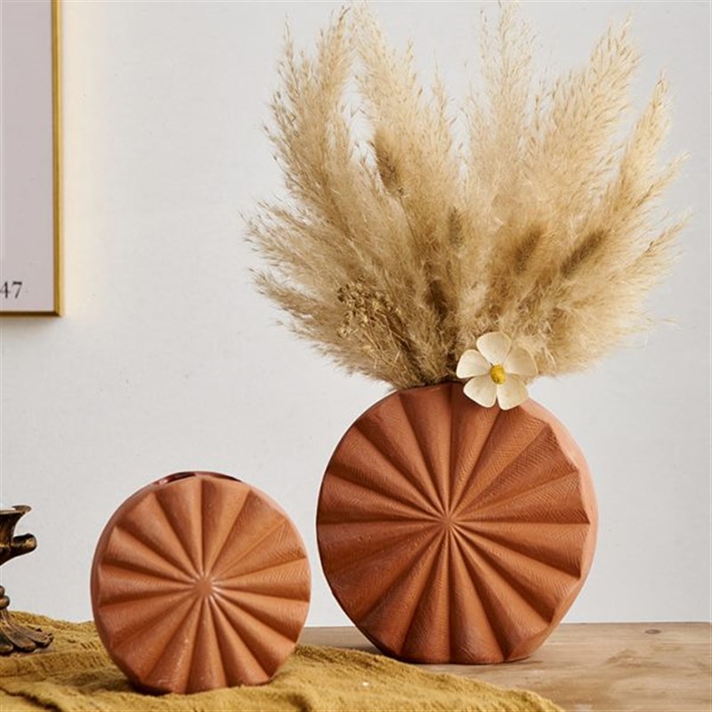 轻奢高级感陶瓷花k瓶摆件插花玄关客厅电视柜餐桌干花家居软装饰