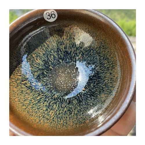 丞相龙窑柴烧建盏束口口径9cm高5.D6cm重量216g容量130cc