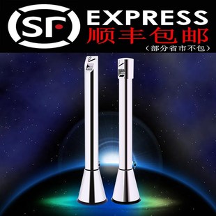 吸烟室不锈钢烟灰桶立式烟蒂柱机场烟灰柱灭烟U桶室外烟灰缸柱