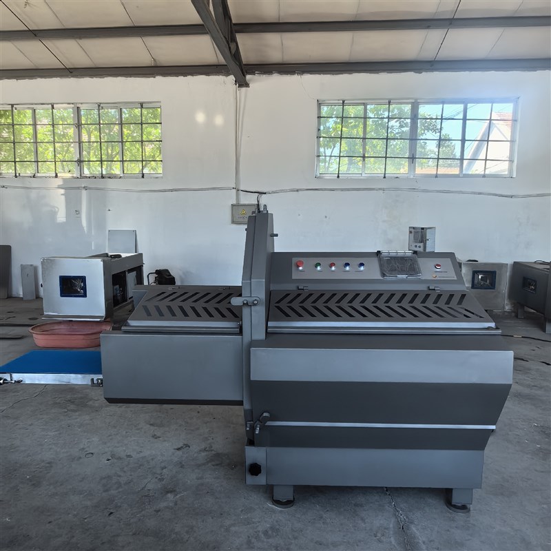 鲜牛羊肉切片机商用全自u动猪排牛排砍排机大型不锈钢切肉机