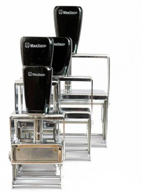 MaxStamp吉普生金属v架平板翻斗印架多种规格数字日期打码机配件