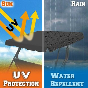 3 Seat Garden Swing Chair Cover Swing Top Cover Polyest.er W