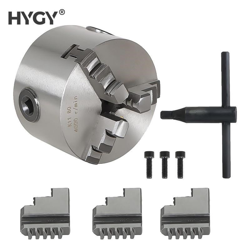 三爪自定心卡盘K11-80/100/125/160/200/250/320/4U00/500车床卡