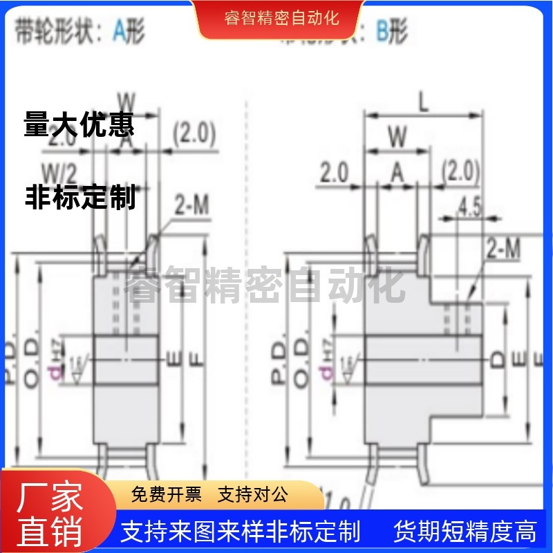 同步轮HTPA48S5M150-A-P12 P14w P15 P16 P17 P18 P19 P20 P22 P2