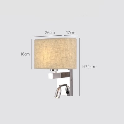 American bedroom wall lamp bedside lamp solidQ wood aisle la