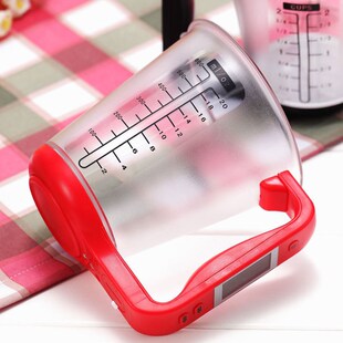 电子量杯精确1克厨房秤电子x量杯秤1KG秤烘焙秤液体量杯称量勺