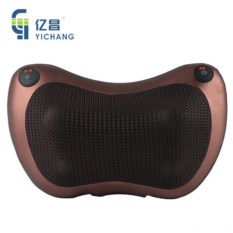 家用车载按摩枕头k电动加热 腰背按摩器颈椎颈部腰部肩部靠垫