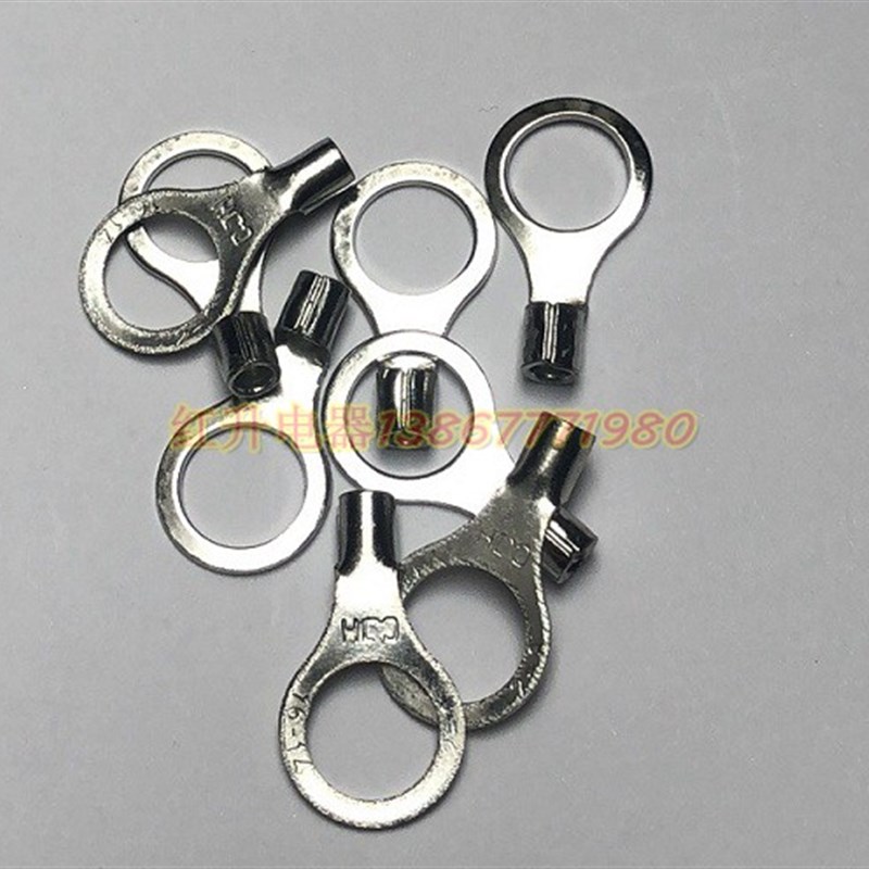 RNB2-8/圆形j裸端子/接线端子/电线接头/1000只/包 紫铜0.7 16-14