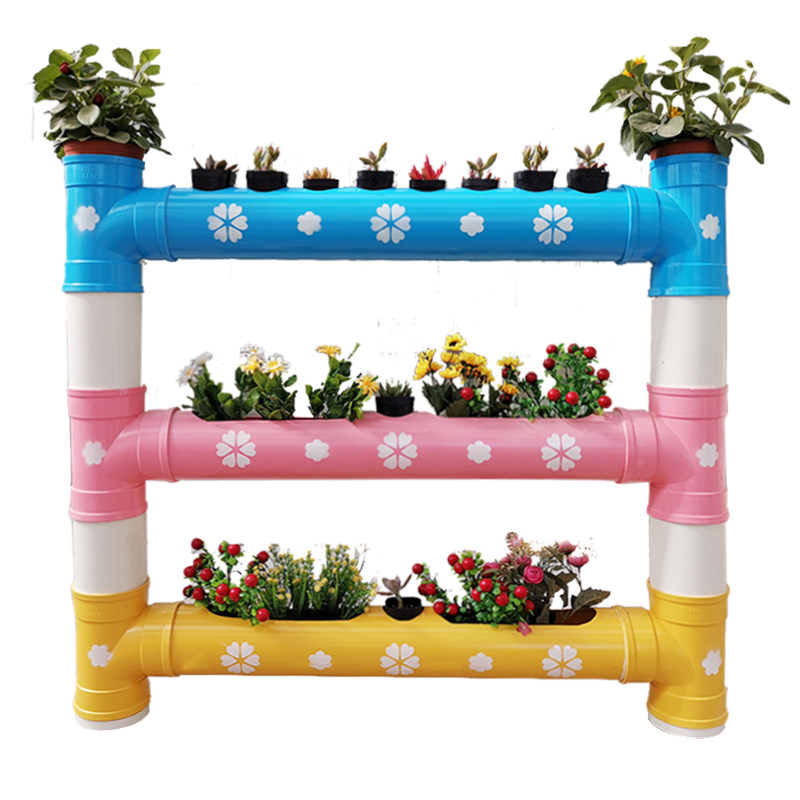 幼儿园装饰花架土j培种菜架管道立体花架子PVC多肉花盆水管DIY创,鲜花速递/花卉仿真/绿植园艺,花架,淘宝优惠券,粉丝福利购,淘宝优惠卷