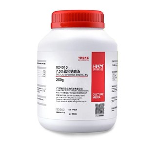 环凯7.5%氯化钠肉汤BR250g 瓶干粉培养基024R010选择性增菌培养