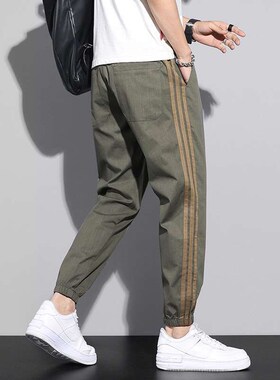 Autumn and Winter Casual Paxnts Mens Bundled Ankle-length P