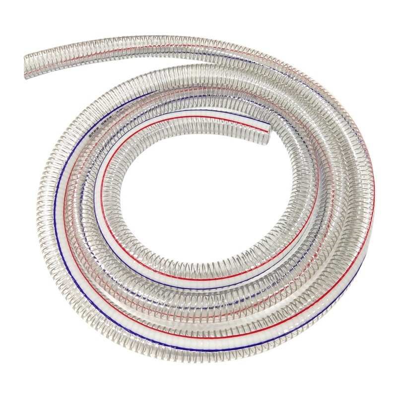 吸水吸 塑料 钢丝园林软管潍坊排水E农田水泵增强pvc弹簧灌溉厂家