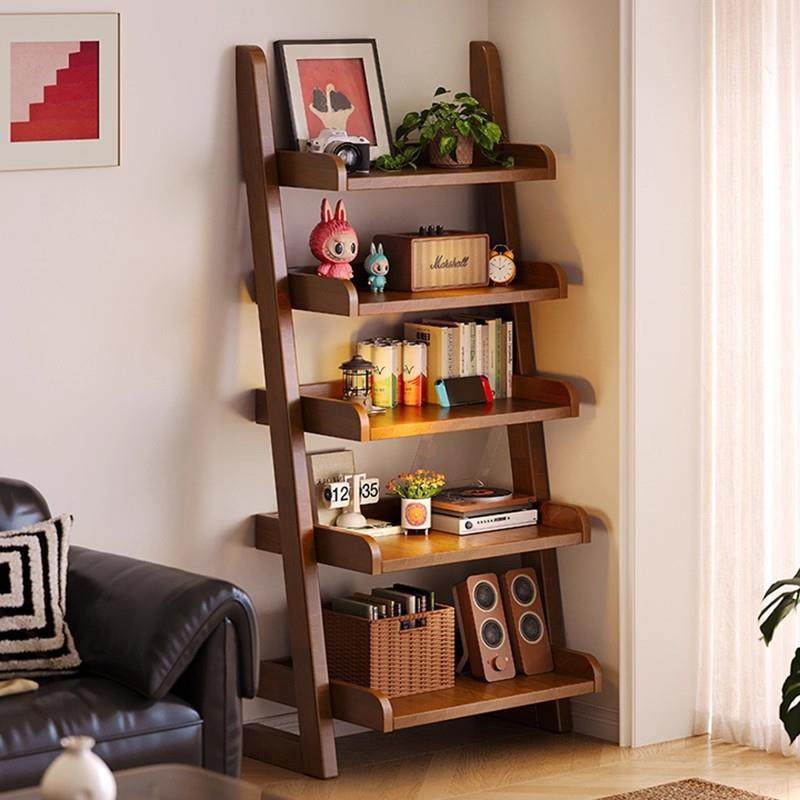 全实木书架落地梯形置物架一体靠墙书柜学生家用客厅展示架收纳架,住宅家具,儿童储物架/收纳架,淘宝优惠券,粉丝福利购,淘宝优惠卷
