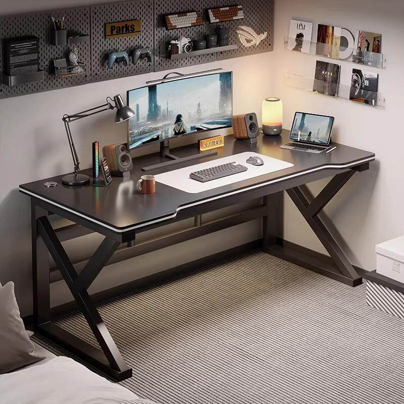 电脑桌台式卧室家用书桌实木电竞套装桌椅组合简易办公桌子工作台