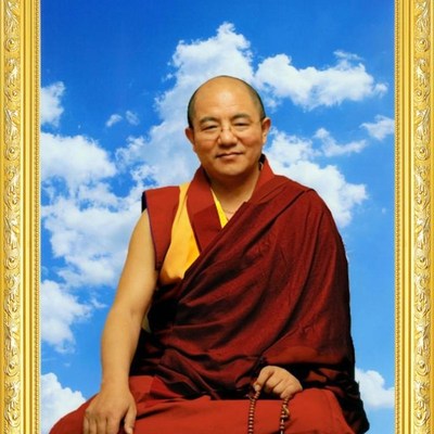 大小款索达吉仁波切堪布法相上师像画像挂像挂画自粘贴画可带木框