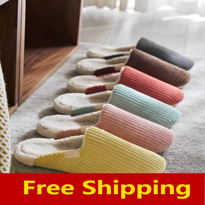 winter Women Indoor Shoes Bedroom Slippers For Men Home Mens
