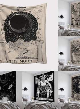 tarot card tapestry wall hanging cloth bedspread beach mat