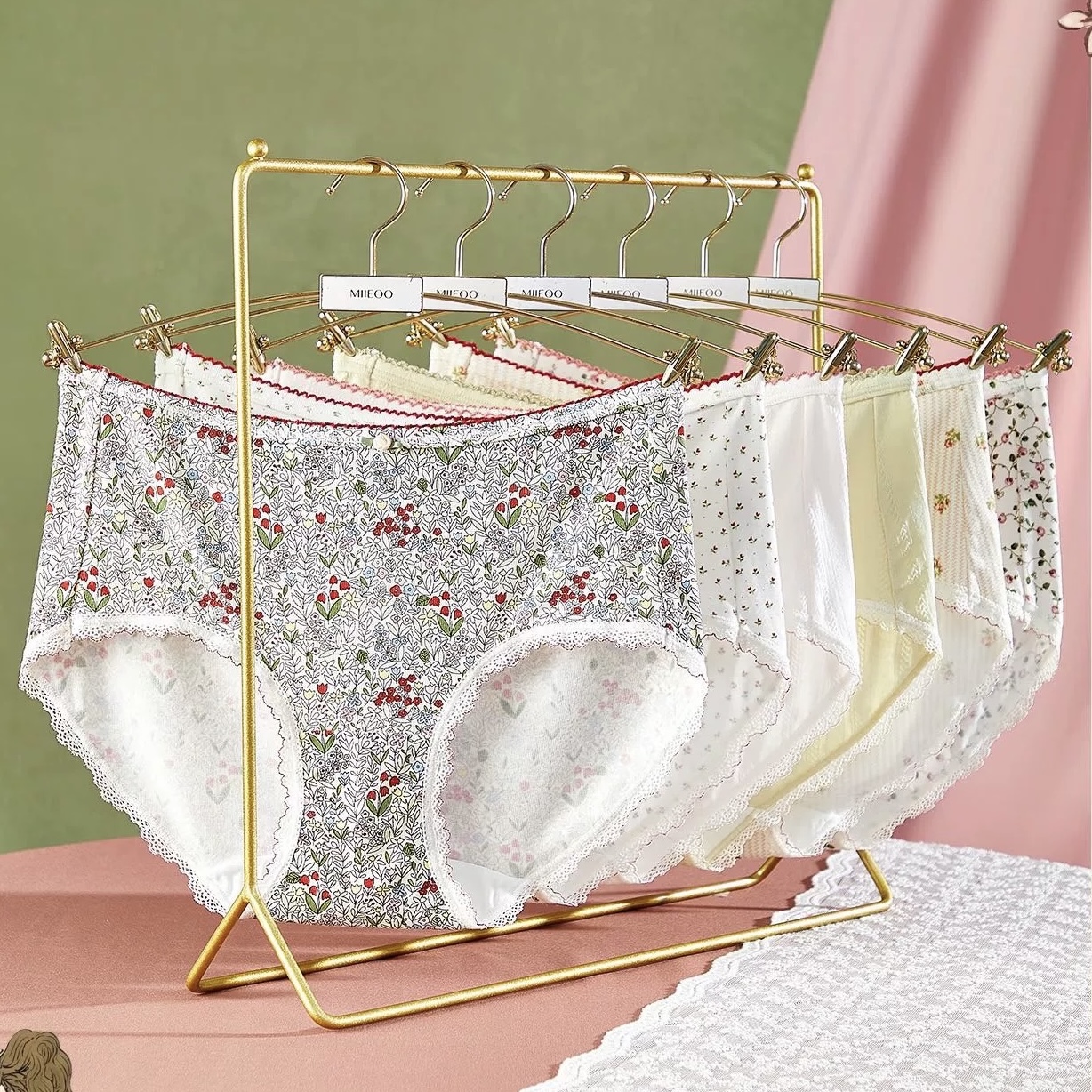 秘语抗菌透气蕾丝边女三角裤