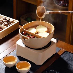 老段烧古法煮茶器家用室内围炉电陶炉煮茶黑茶白茶专用煮茶碗套装
