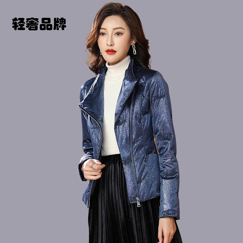 朗姿约定短款羽绒服女款冬季2026新款轻奢高级感轻薄款白鸭绒外套图片
