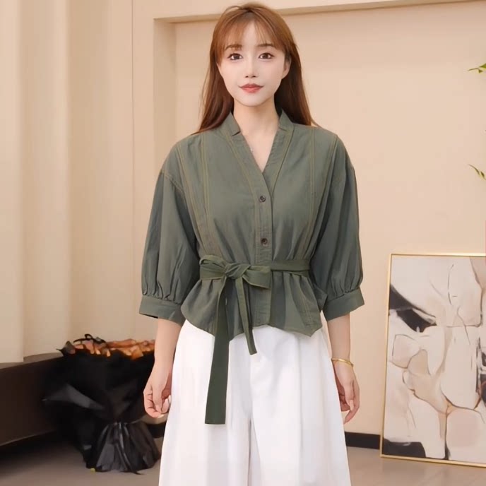 S shirt length 54 cm bust 100 cm [Meng Meng Gao Dingchun introduc