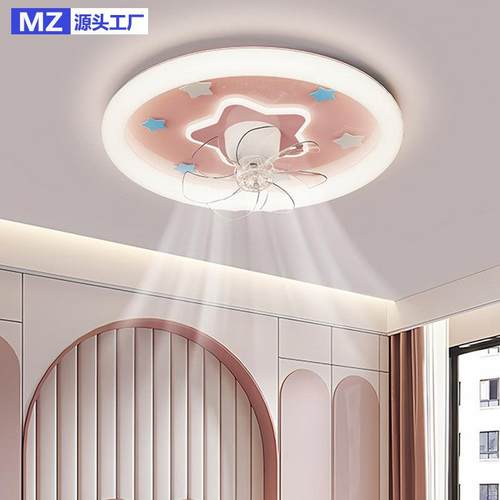 摇头风扇灯2025新款儿童房灯男孩女孩房卡通吸顶灯带风扇卧室灯