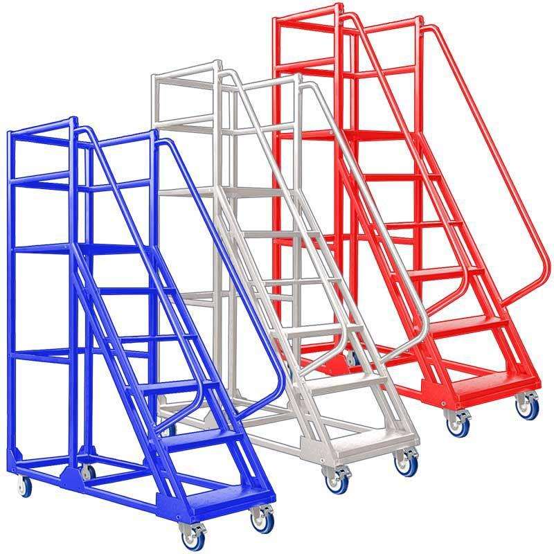 登高梯仓库登高梯1.5米移动平台取货梯安全防护梯仓库移动登高车