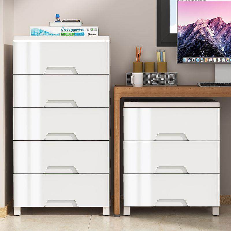 桌下收纳柜家用斗柜塑料卧室杂物储物柜床头柜客厅多功能抽屉柜子