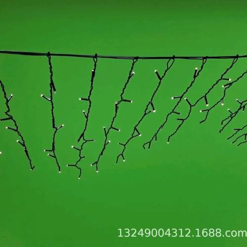 LED冰条灯窗帘灯瀑布灯网灯装饰星星灯串节日彩灯泡壳灯串