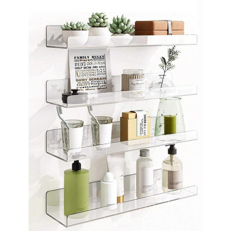 2026款 K327 外贸跨境新款透明展示架悬浮式墙面层架