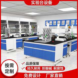 钢木实验台全钢边台化验室实验桌实验室工作台中央台现货PP实验台